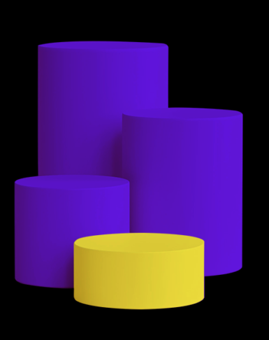 3 different sized purple cylinders and one small yellow cylinder, Unlocking Brand: Measurement over Management