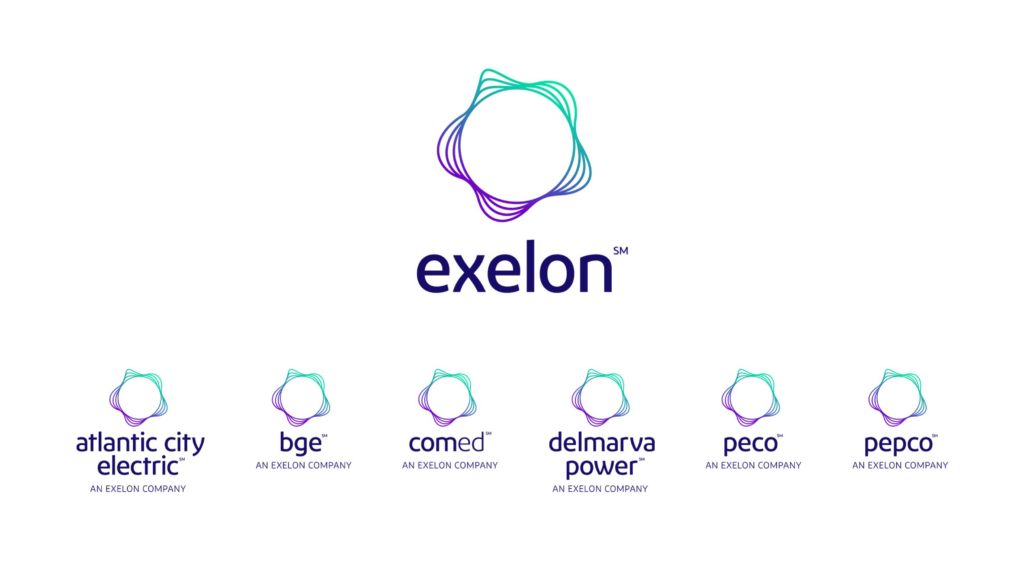 Exelon Brand And Visual Identity Case Study | The Energy Wave Symbol